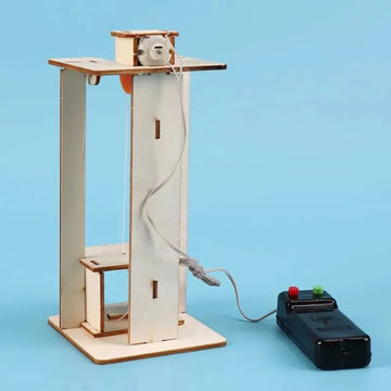 DIY Science Model Kit for Kids - Homemade Elevator Educational Toy Small-Scale Technology Production Popularization