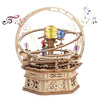Robotime Music Box 3D Puzzle Wooden Model Kits Mechanical Building Construction Craft Kits Laser Cut Jigsaw Starry Night for Adults