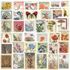 50pcs Retro Stamp Art Stickers For Laptop Luggage Skateboard Phone Sticker Kids Toys Vintage Aesthetic Cartoon Decals