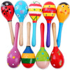 Large KTV Toy Wooden Colorful Musical Instrument Rattle Shaker Sand Hammer Bell Adult Gatherings Toys