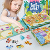 Dinosaur Fruit-Themed Busybook Quiet Book, with 5 Major Themes and Various Accessories, Designed for Children Aged 36 Months and Above, Covering Numbers, Letters, and Colors, with Clear and Easy-To-Understand English Instruct