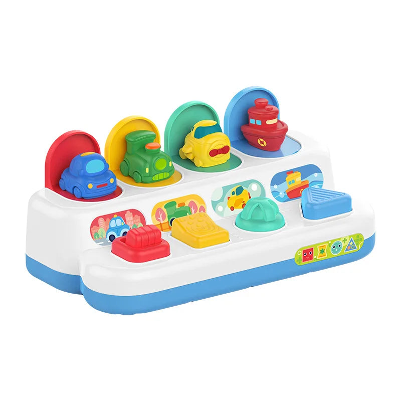 Montessori Baby Pop Up Animals Toy Interactive Sensory Toys for Toddlers Developmental Educational Toy for Boys Girls 6-12 Month
