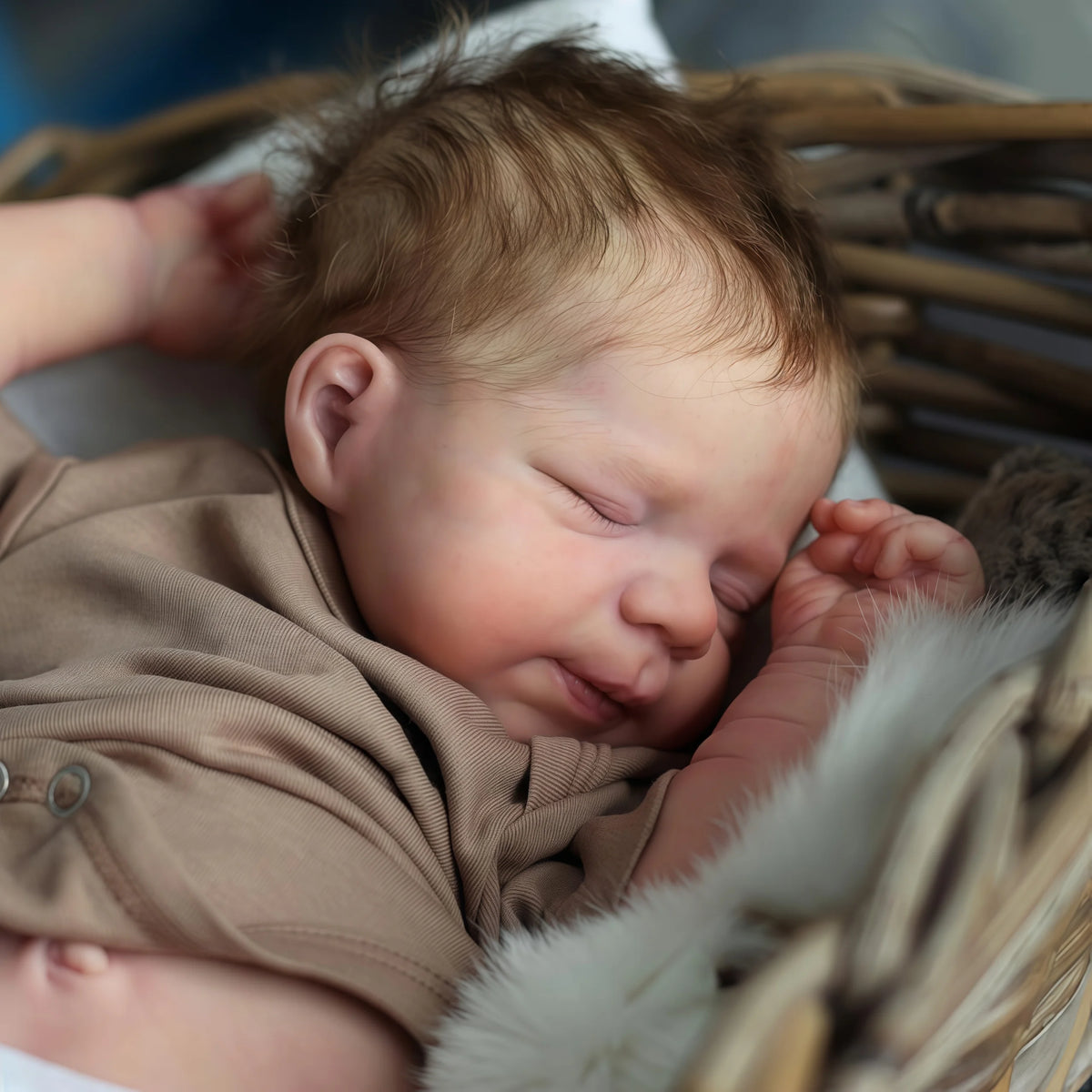 Risbecko 48cm Reborn Doll Baby Full Silicone Vinyl Girl Body -19 inch 3D Painted Skin Realistic Touch Doll Toy Christmas Gift