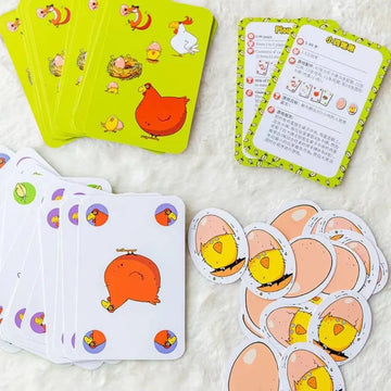 Cartoon Board Game Chicken Piou Piou Multicolor Card Game Drecksau Black Sheep Card-Based Party Game For 5-8 year old kids