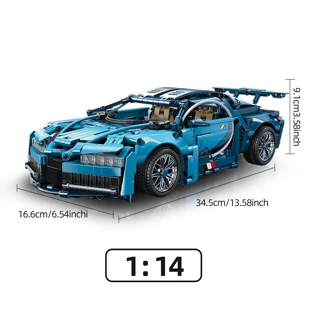 KAVOWORLD 1:14 Scale Supercar Building Blocks Set MOC Sports Vehicle Car Model Kit Racing Car Toys for Teens Boys Birthday Gifts