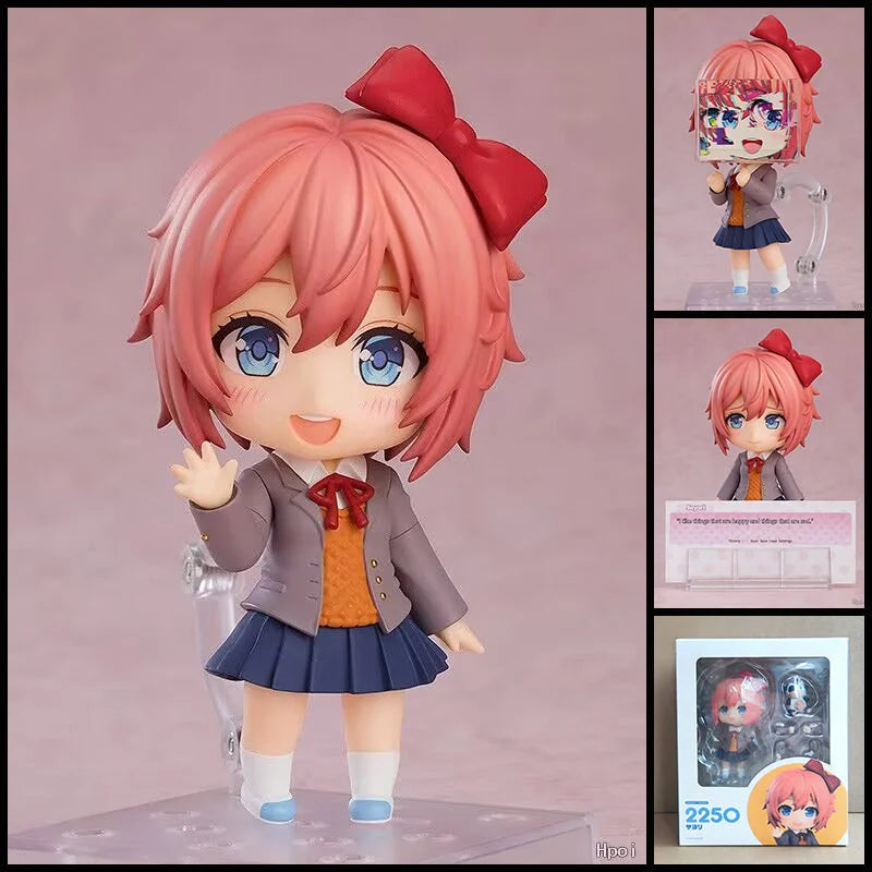 Doki Doki Literature Club Q Version Nendoroid Monika 1817 Yuri 2283 Sayori 2250 Natsuki 2077 Game Periphery Collectble Toy Gifts
