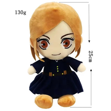 25cm Jujutsu Kaisen Plush Toys Anime Gojo Plushies Fushiguro Megumi Kugisaki Nobara Gojo Satoru Soft Stuffed Dolls Kids Gifts