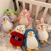 20cm cute penguin plush toys, penguin-dressed dolls, green dinosaurs, pink rabbits, etc., are ideal choices for home decoration