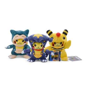 Eevee Pikachu Cosplay Plush Toys Charizard Peluche Lucario Pikach Stuffed Animal Doll Plushies Cute Cartoon Gift Cartoon Dolls