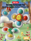 Baby Suction Cup Spinning Toys – 3pc Cartoon Animal Fidget Set