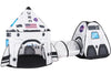 Joyfy Rocket Ship Play Tents Set Pop up Play house with Tunnel 3-Piece Play Tent for Kids Pretend Play Birthday Gift