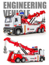 1:32 Alloy Engineering Car Model Metal Diecasts Toys Alloy Vehicles Car Double Hook Wrecker Trucks Toy Birthday Gifts For Boy