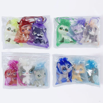 3pcs/lot Random Pet Short Hair Cat Dog Collie Dachshund Dane Spaniel Bobble Head Lps Toy