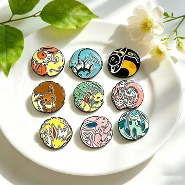 9 PCS Anime Enamel Pins Collect Kawaii Dinosaur Metal Cartoon Brooch Backpack Hat Bag Collar Lapel Badges
