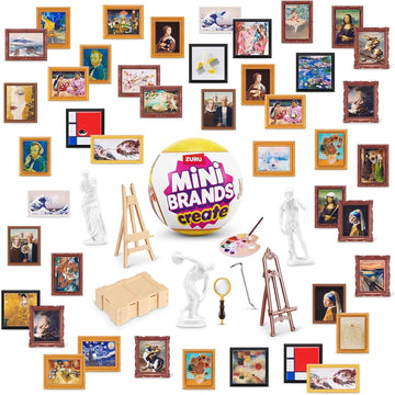 Zuru Mini Brands Create Masterpieces Series 5 Surprise Minis Blind Balls Miniature Mini Famous Painting Ornament Collectible Toy