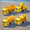 4 Pcs Small Construction Vehicles, Pull Back & Go Friction Powered STEM Toys for Toddlers, Travel Car Toys Age 3-5 Birthday Gift
