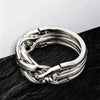 Magic Ring Disentanglement Puzzle Metal Unlock Interlock BrainTeaser Toys IQ Logic Test Educational Gifts For Kids & Adults