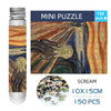 Adult Mini Test Tube Puzzle the screamJigsaw Famous Painting Funny and Educational Game Home Display Birthday Festival Gifts