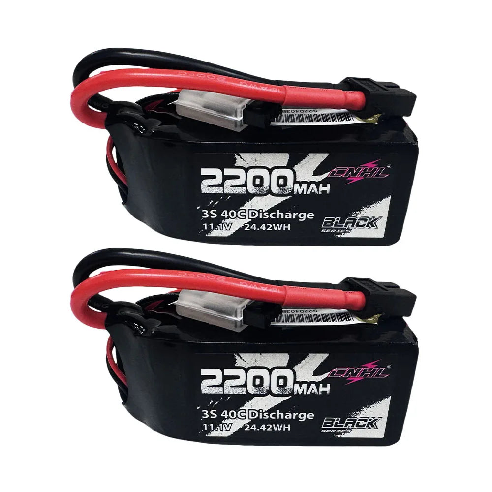 2pcs CNHL 3S Lipo Battery 40C 2200 mAh 11.1 V Short with Deans T XT60 Plug for RC Car Drone Aircraft Quadcopter Helicopter FPV