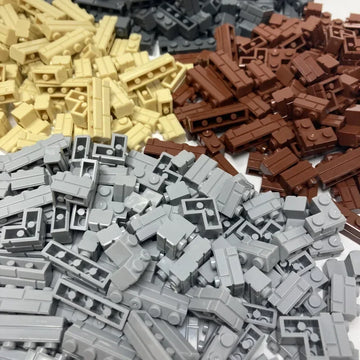 120Pcs DIY Model Accessories For Castle City MOC Scene Building Masonry Wall Building Blocks Compatible 98283 15533 Brick
