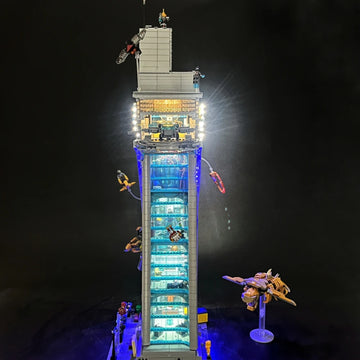 BYB LED Light Kit For 76269 Avengers Tower Building Blocks Decorative Lamp Remote Control Not Include Building