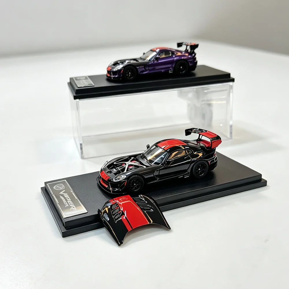 1/64 Model Car For Third Generation Viper Supercar Simulation Alloy Sports Car Model Collector Toy Luxury Vehicle For Gifts