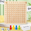 Wooden 99 Multiplication Board Montessori Arithmetic Toys Multiplication Table Math Learning Counting Teaching Aids for Kids