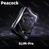 Peacock Aura Sand Slim Pro Unlimited Pushing Slider Fidget Slider Stainless Steel Titanium Zirconium Stress Relief Toy For Adult