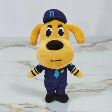 New Sheriff Labrador Dog Plush Toy Security Sergeant Labrador Wolf Dog Cartoon Doll Boys Girls Soft Stuffed Toys Children Gift