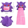 Pokemon Gengar Big Tongue Plushies Anime Peripheral Big Size Gengar Sleep Pillow Dual Purpose Nap Blanket Stuffed Plush Toy Doll