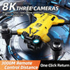 New B9 Pro RC Drone 4K 1080P Wide Angle Dual HD Camera Foldable Quadcopter WiFi FPV Altitude Hold, Long Endurance Drone - Equipped With Optical Flow Positioning And Dual High-definition Cameras, It Is The Perfect Gift For A