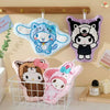 New Sanrio Hello Kitty Hand Towel Soft Coral Velvet Hand Towel Double-Layer Thick Water-Absorbent Hanging Type Cute Small Towel