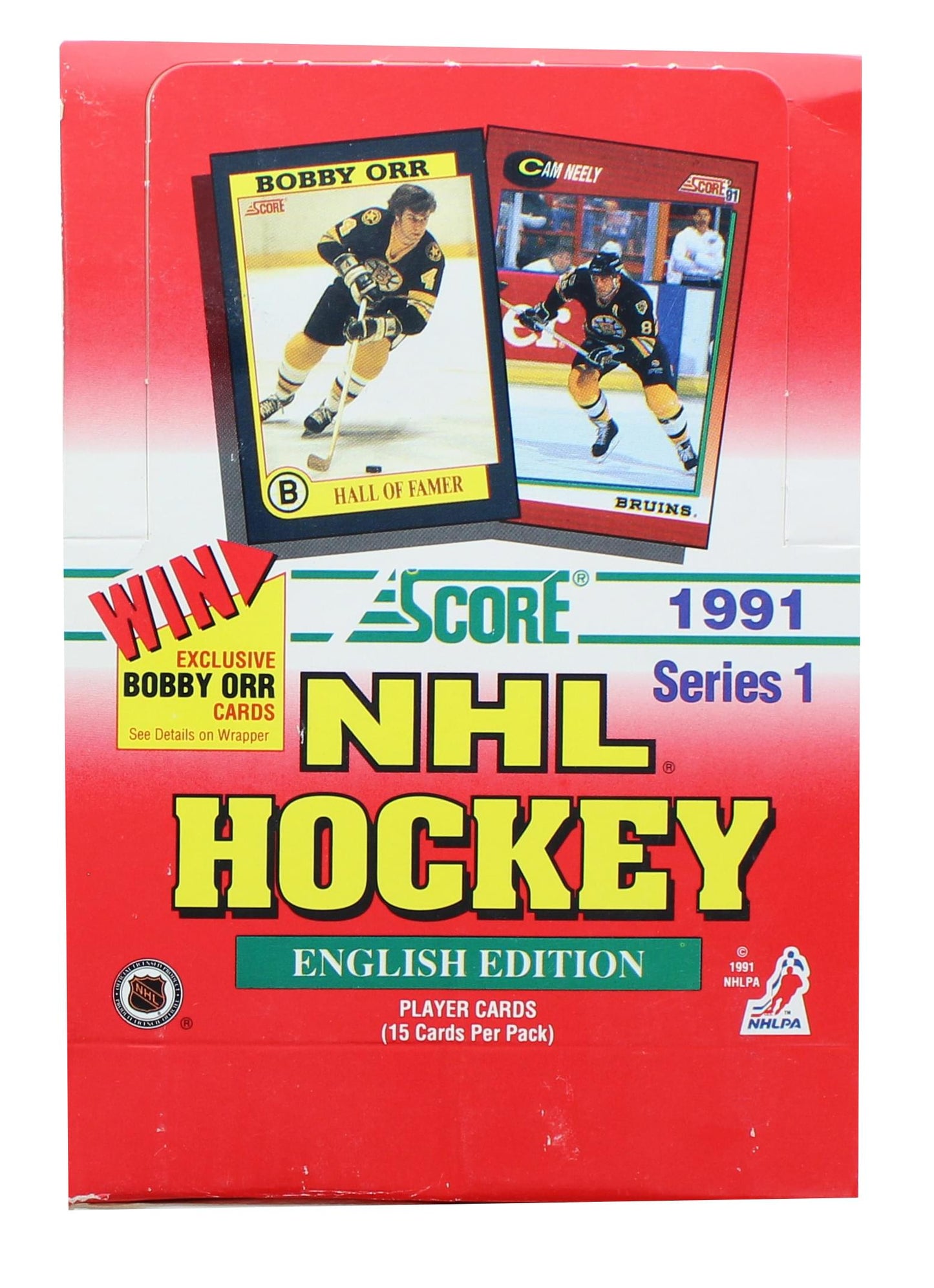 1 (One) Box - 1991 Score Nhl Hockey Series 1 - English Edition - (36 Packs Per Box)