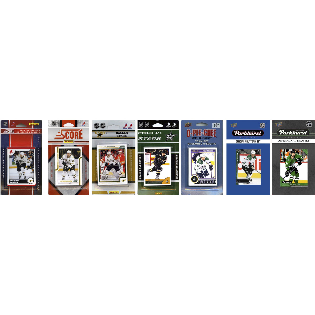 NHL Dallas Stars 7 Different Licensed Trading Card Team Sets