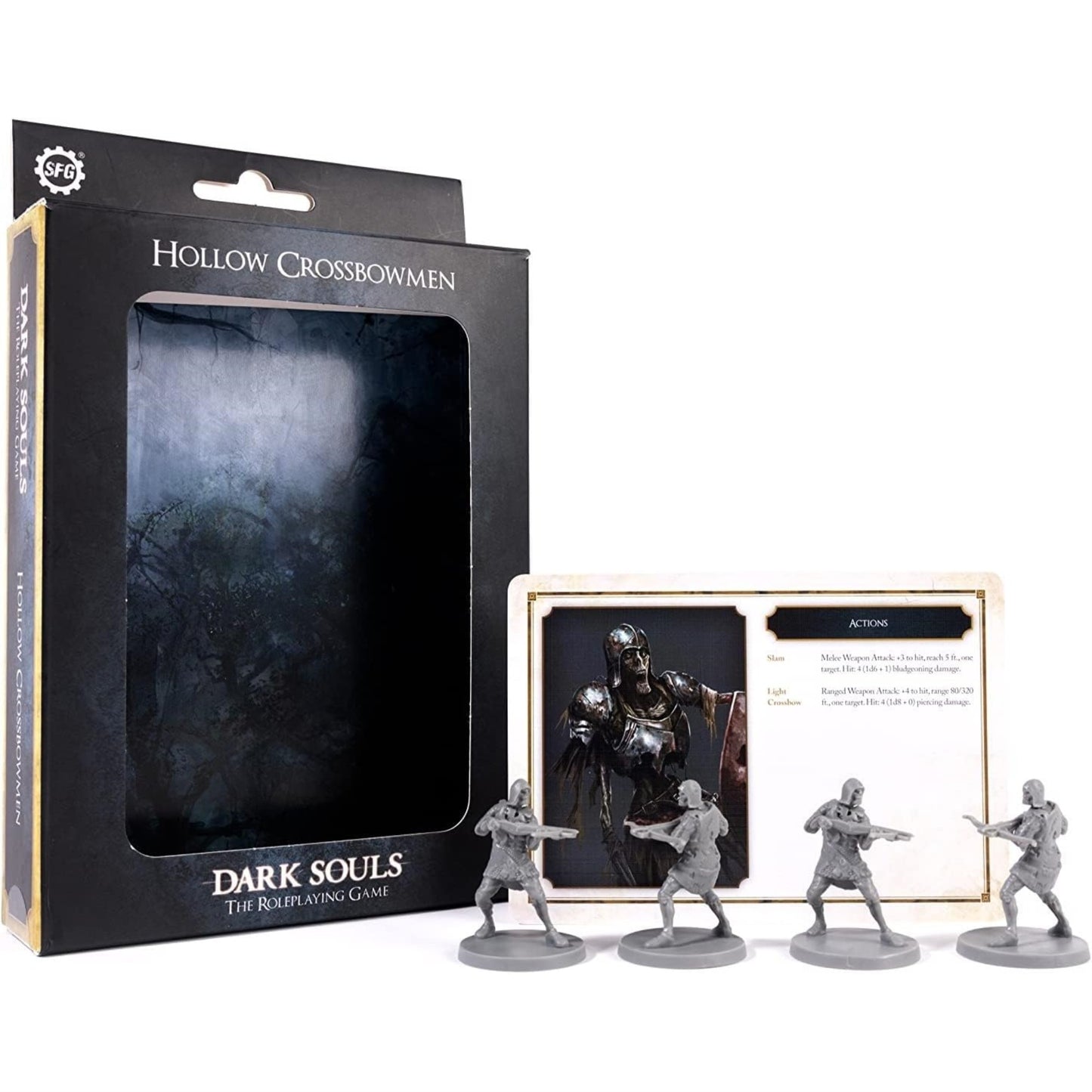 Steamforged Games Dark Souls The Role Playing Game: Hollow Crossbowmen Miniatures & Stat Cards
