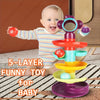 A Fun And Educational Ball Track Tower, a Rolling Ball Early Learning Toy, Spinning Balls,Great Gifts for Holidays And Birthdays