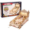 ROKR 3D Pinball Machine Wooden 3D Puzzle DIY Pinball Game Model Building Kit Brain Teasers Jigsaw Toys Birthday Gift for Adults Teens
