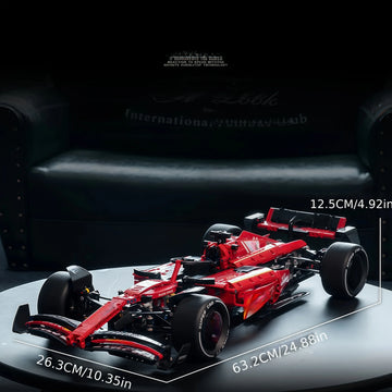 1361PCS Technical 1:8 Scale SF-24 Red Racing Car Building Blocks Set - MOC Supercar Model Assembly Toy Birthday Gifts