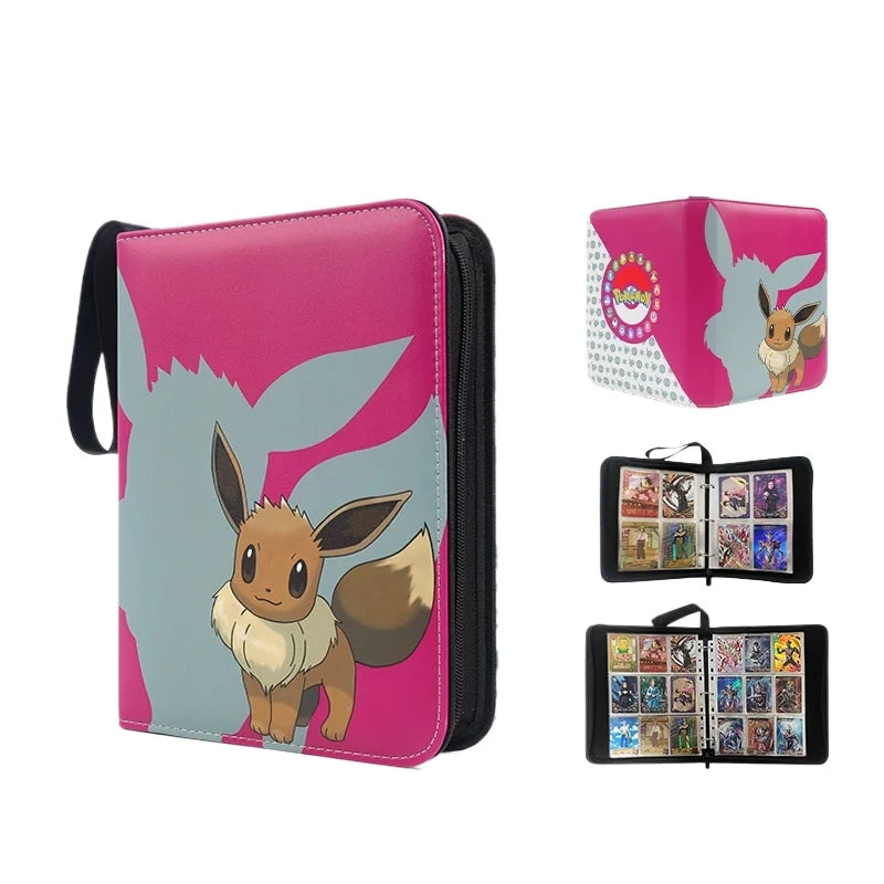 Squirtle Bulbasaur Card Binder Anime Photo Album Collect Loose Leaf Pu Zipper Figure Card Holder Storage Bag Toy Peripheral Gift
