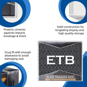 5 10 Packaging Thickened 50C PET Plastic ETB Protective Cover Designed For Regular Elite Training Boxes