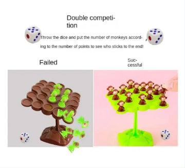 Monkey Balance Tree Focus Balance Training Children's Toys Folding Music Series Parent Child Interactive Board Game
