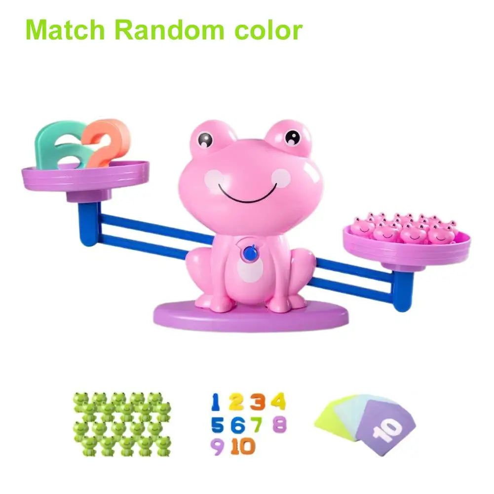 Frog Scale Math Balance Toy Stem Learning For Toddlers 3-5, Educational Counting Game With Numbers Cognitive Development Kit