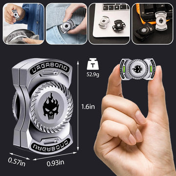 3-In-1 Fidget Spinner Toys Zinc Alloy EDC Fingertip Gyro Stress Relief Anxiety Toy For Adults Office Anti Stress Hand Spinner