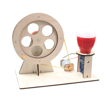 Funny DIY Mini Hand Crank Generator DIY Science Experiment Kit & Education Model Toy For Children Gift Toy Project