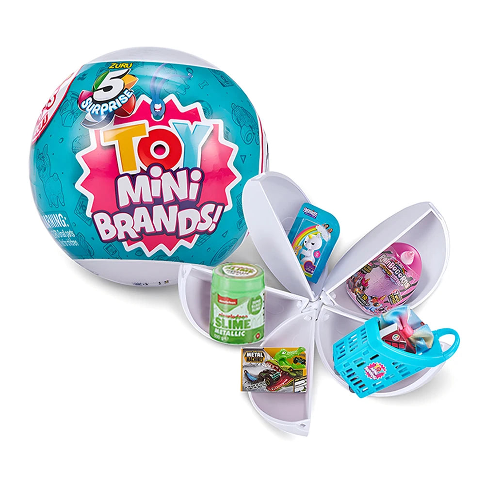 ZURU Surprise Mini Brands Mystery Blind Box Toys Collection Miniature Things Supermarket Cart Snacks Birthday Blind Box Toys