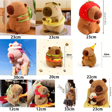 Capybara Plush Toy Set – Mommy with 4 Little Capibara Plush Dolls