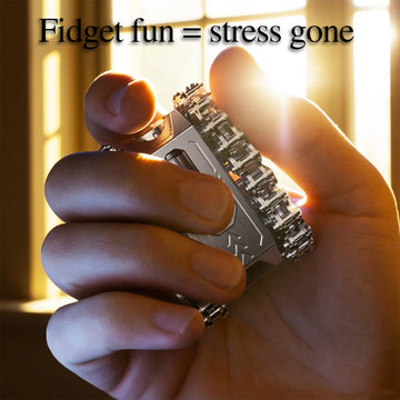 Metal Rotating Tank Fidget Toy - Tactical Magnetic EDC Stress Reliever & Spinner | Cool Military Gift for Kids Fidget Toy EDC