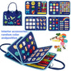 Montessori Busy Board Sensory Toys Educational Travel Activities for Kids Preschool Fine Motor Skills Learning Gift
