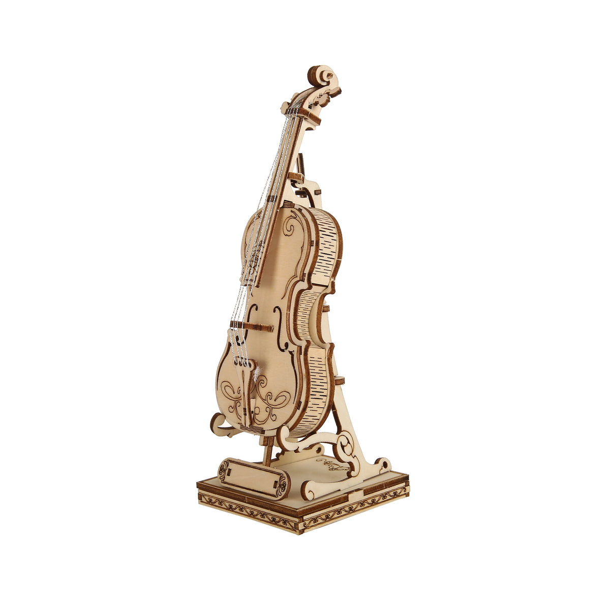Violin 3D Wooden Puzzle, Scale Model, DIY Model Kit, Handcraft Gift, Home Decoration, Mechanical Model Kit, Building Toy