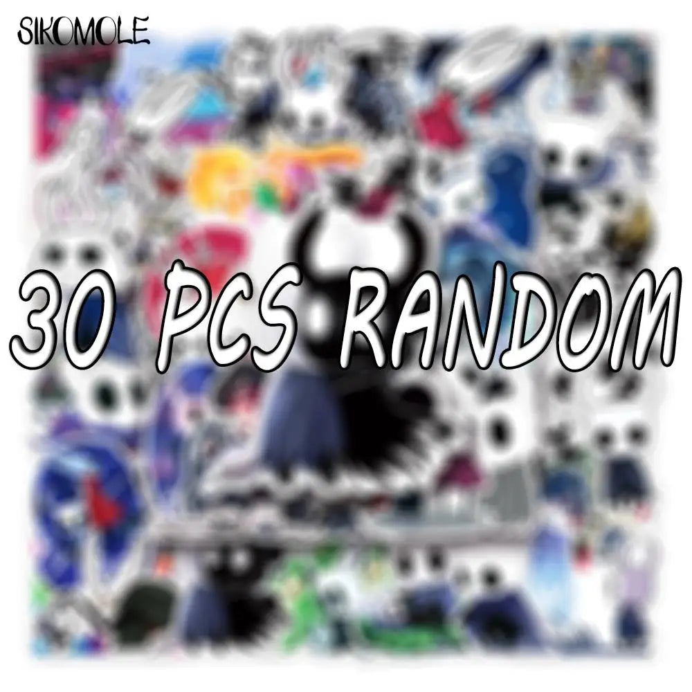 10/30/50PCS Cartoon Game Hollow Knight Cool Stickers Aesthetic Kid DIY Toy Car Skateboard Laptop Phone Graffiti Decal Sticker F5
